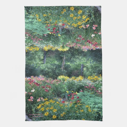 Late Summer Garden Sandy & Tom 2018 keuken- Theedoek (Verticaal)