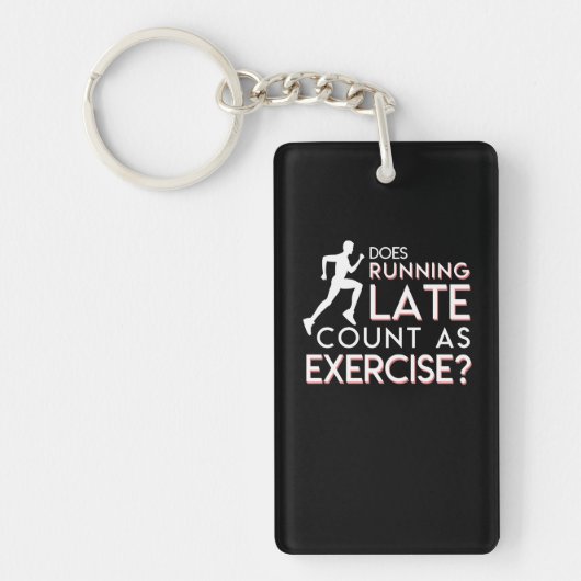 Late telling als oefening Gift Sleutelhanger (Voorkant)