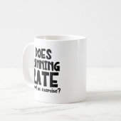 Late telling als oefening, grappigheid koffiemok (Voorkant links)