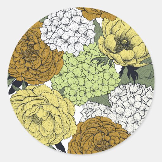 Late tuin 2 ronde sticker (Voorkant)