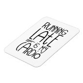 Late uitvoering is mijn Cardio Funny Workout Quote Magneet (Linkerzijde)