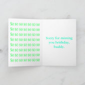 Late Verjaardag Kaart (Binnen)