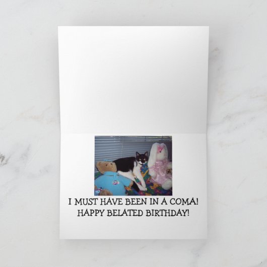 LATE VERJAARDAG KAART (Binnen)