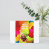 Late verjaardag met ballons briefkaart (Staand voorkant)