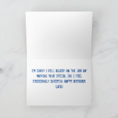 Late Verjaardag met de Beschaamde kaart van de (Binnen)