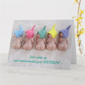 Late Verjaardag: Ontwaakte enkel, de Babys van de Kaart (Gele Bloem)