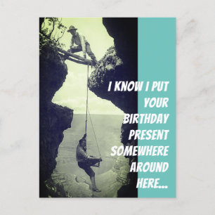 Late verjaardagskaart briefkaart