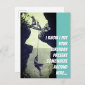 Late verjaardagskaart briefkaart (Voorkant / Achterkant)