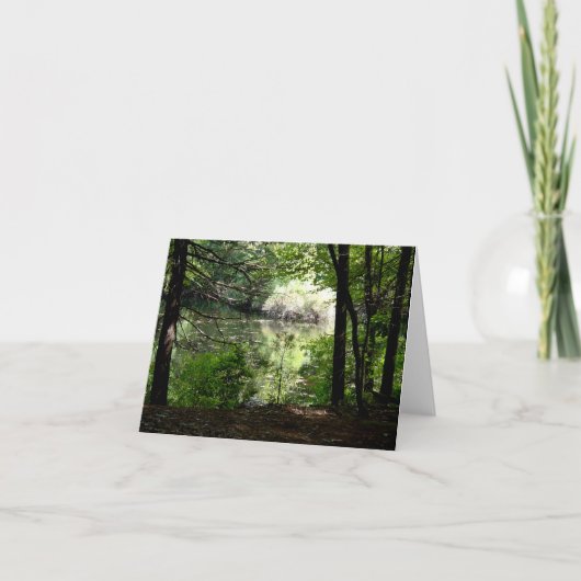 Late zomer bij Walden Pond Notitiekaartje (Voorkant)