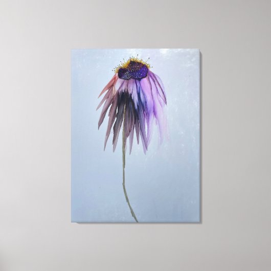 Late Zomer Kegelbloem Verpakt Canvas Print (Voorkant)