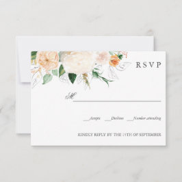 Late zomer Oranje botanische WEDDING RSVP