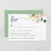 Late zomer WEDDING RSVP MEAL CHOICE (Voorkant / Achterkant)