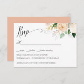 Late zomer WEDDING RSVP MEAL CHOICE (Voorkant / Achterkant)