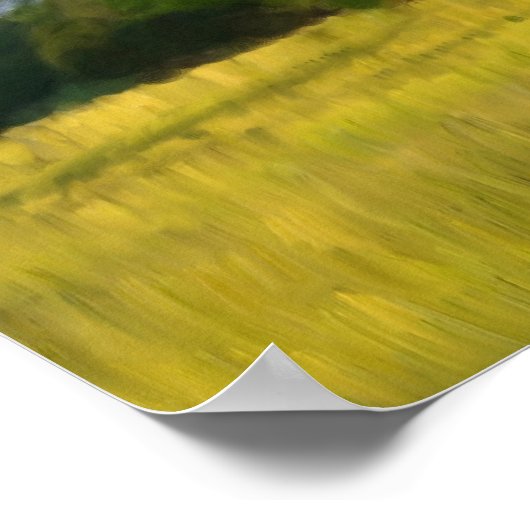 Late zomeravond - Schilderen Poster (Hoek)