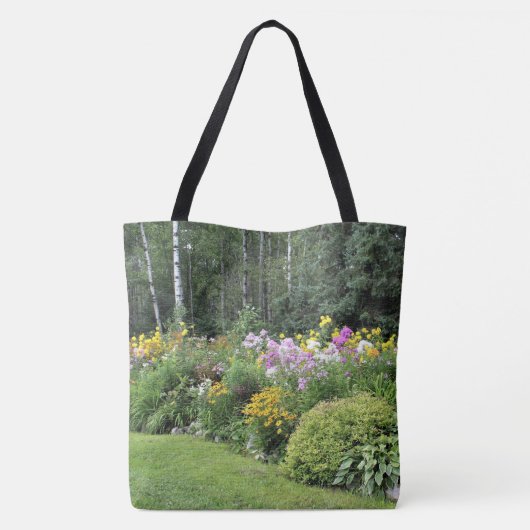 Late zomertenttuinen tote bag (Achterkant)