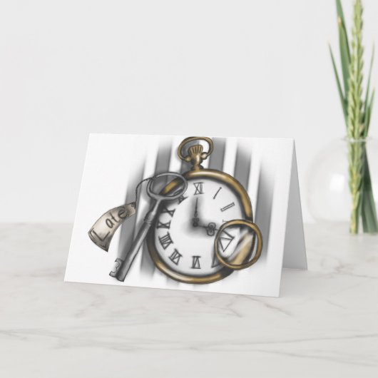 LateClock - Alice Card Feestdagen Kaart (Voorkant)