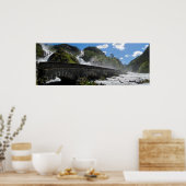 Latefossen waterval in het poster Noorwegen (Keuken)