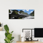 Latefossen waterval in het poster Noorwegen (Thuiskantoor)