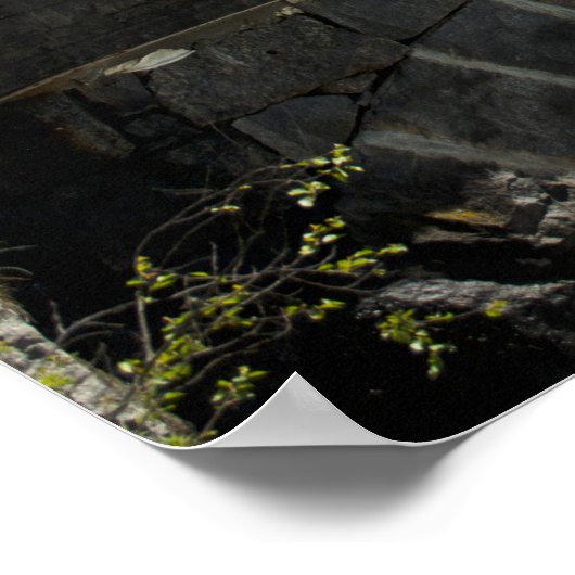 Latefossen waterval in het poster Noorwegen (Hoek)