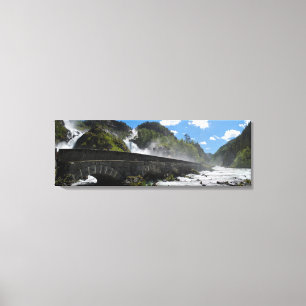 Latefossen-waterval in Noorwegen canvas Afdruk