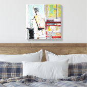 L'Atelier de l'Apprenti Peintre 1982 Canvas Afdruk (Insitu (Slaapkamer))