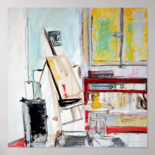 L'Atelier de l'Apprenti Peintre 1982 Poster (Voorkant)