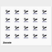 Laten Bounce Voetbal Ronde Sticker (Vel)