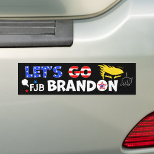 LATEN BRANDON GAAN MET TRUMP BUMPERSTICKER