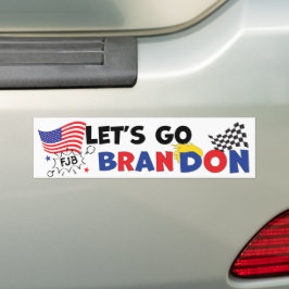 LATEN BRANDON GAAN MET Trump Hair Bumpersticker
