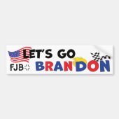 LATEN BRANDON GAAN MET TRUMP Hair Bumpersticker (Voorkant)