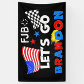 LATEN BRANDON GAAN MET TRUMP Hair Spandoek (Verticaal)