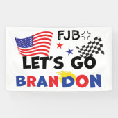 LATEN BRANDON GAAN MET TRUMP Hair Spandoek (Horizontaal)