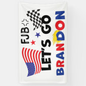 LATEN BRANDON GAAN MET TRUMP Hair Spandoek (Verticaal)