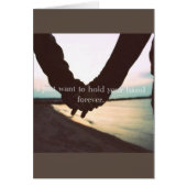 ***LATEN DE HOLD HANDS FOREVER** VAN JE KAART HOUD (Voorkant)