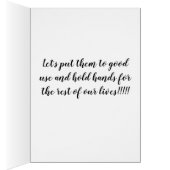 ***LATEN DE HOLD HANDS FOREVER** VAN JE KAART HOUD (Binnen (Rechts))