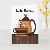 Laten delen... kaart (Gele Bloem)
