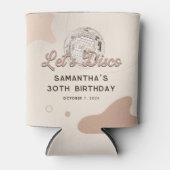 Laten Disco 30e verjaardag Retro Groovy Party Blikjeskoeler (Voorkant)