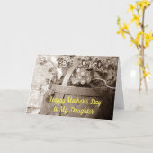 LATEN EN PRIJS VOOR UW DOCHTER OP MOEDERDAG KAART (Gele Bloem)