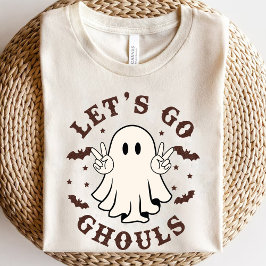 Laten gaan Ghouls Grappige Ghost Halloween Retro T-shirt