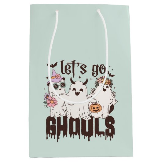 "Laten gaan Ghouls" Trick or treat of Medium Cadeauzakje (Voorkant)