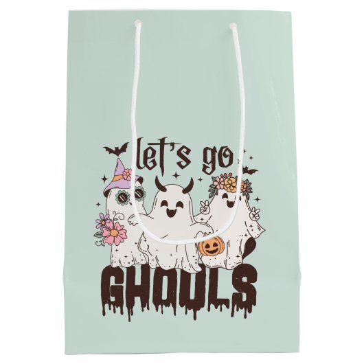 "Laten gaan Ghouls" Trick or treat of Medium Cadeauzakje (Achterkant)