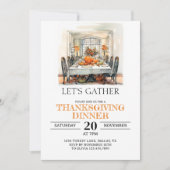 Laten geven Bedankt Thanksgiving Diner Vriendsgeve Kaart (Voorkant)