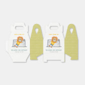 Laten Kick Lion Doelman Voetbal Kinderen Verjaarda Bedankdoosjes (Uitgevouwen)