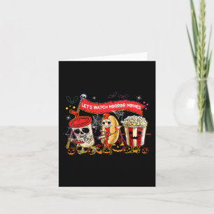 Laten kijken Horror Films Halloween Fun Ghost Skel Kaart