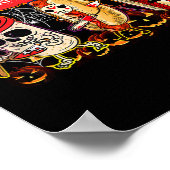 Laten kijken Horror Films Halloween Fun Ghost Skel Poster (Hoek)