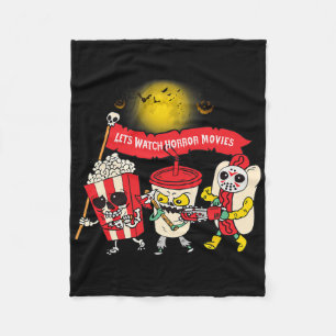 Laten kijken Horror Films Halloween Grappige Ghost Fleece Deken