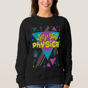 Laten krijgen Fysieke 80s Fitness Gym Aerobics Trui