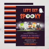 Laten krijgen griezelig Halloween kostuum feest ve Kaart (Voorkant / Achterkant)