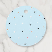 Laten krijgen griezelige verjaardag Halloween Blau Bedankjes Labels (Achterkant)