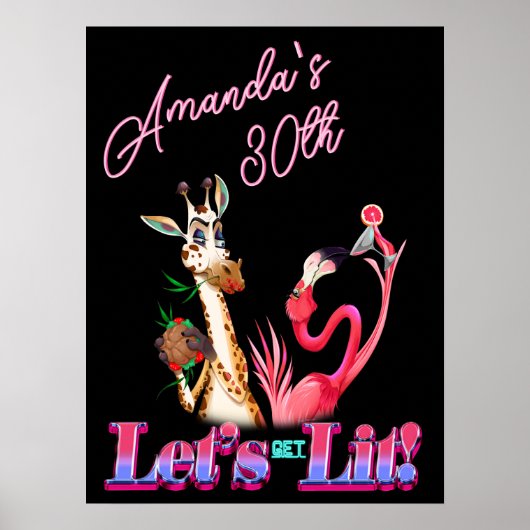 Laten krijgen Lit Grappig Volwassen Verjaardag Coc Poster (Voorkant)